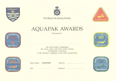 aquapak 1 award certificate